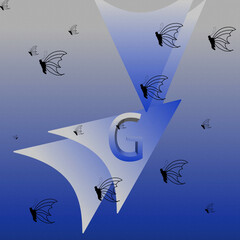 halloween background with butterflies