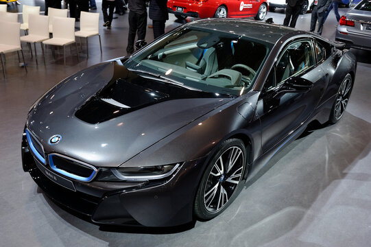 TORONTO, CANADA-FEBRUARY 14, 2014: The all New BMW i8 at the 2014 Canadian International Auto Show  in Toronto     
