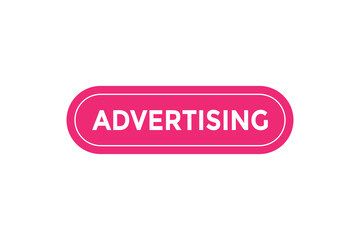 Advertising button. web banner template Vector Illustration