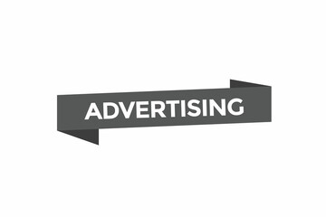 Advertising button. web banner template Vector Illustration