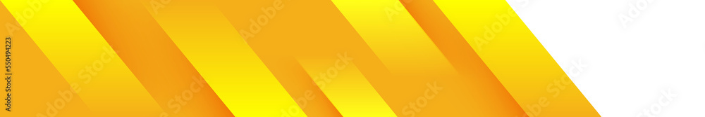 Poster geometry display 3d  on yellow horizontal background show presentation banner template illustration