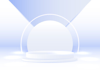 Abstract 3d render background.Product presentation, mock up, show cosmetic product, Podium, stage pedesta vector illustration