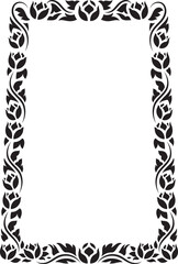 black and white frame