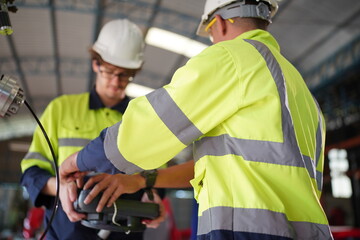 industry arm automation robot machine for using in manufacturing factory, production engineering