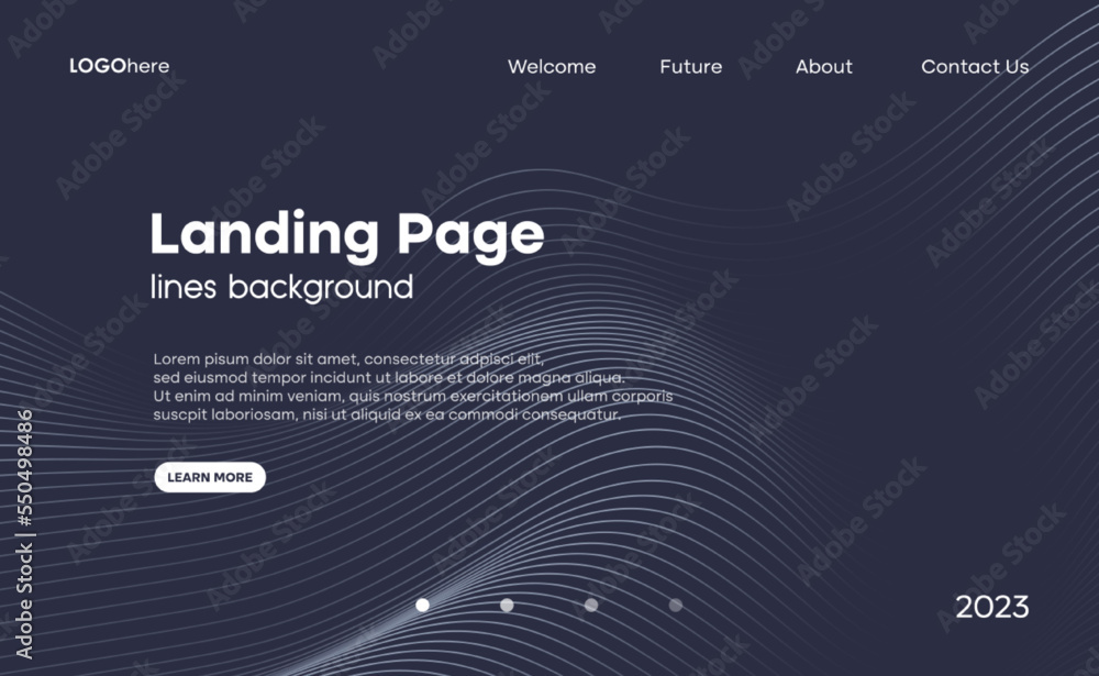 Poster abstract wavy lines background. the minimal layout design template for the webpage and business pres