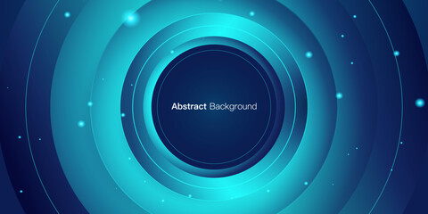 Futuristic technology background.  Blue line wave light screen abstract vector illustration.