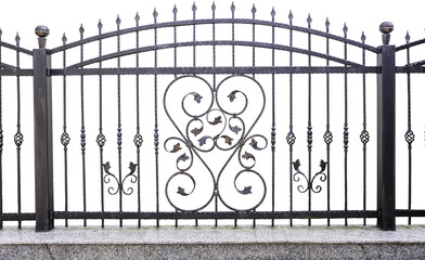 Wrought Iron Fence on transparent background png