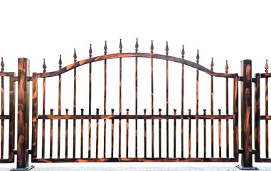 Wrought Iron Fence on transparent background png