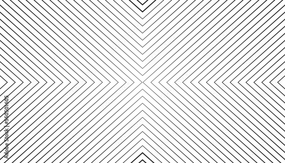 Poster abstract black geometric pattern background. minimal monochrome stripe texture isolated on white bac