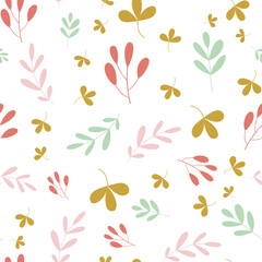 Floral vector seamless pattern. Perfect for modern wallpaper, fabric, home decor, and wrapping projects.