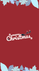 Fototapeta na wymiar merry christmas banner design winter background flyer
