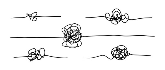 hand drawn of tangle scrawl sketch. Abstract scribble, Vector illustration.