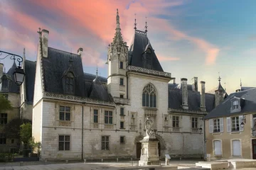 Fotobehang Historisch monument Bourges, the Jacques Coeur mansion  