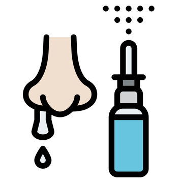 Nasal Spray Nose Medical Icon