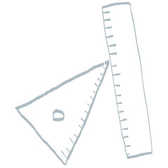 定規と三角定規