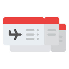 ticket boarding flight travel icon