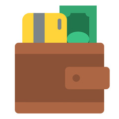 wallet money budget trip travel icon