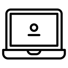 computer laptop digital tool icon
