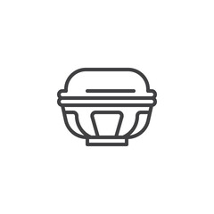 Lunch box line icon