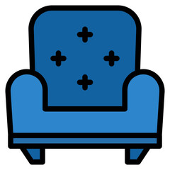 armchair chair sofa icon