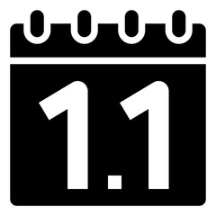 Fototapeta premium new year glyph icon