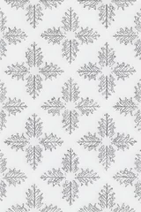 Tafelkleed inconsistent pattern with snowflakes, Made by AI © Kanweat