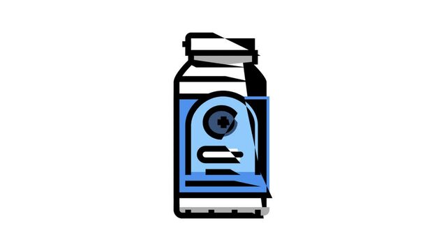 antioxidant blueberry color icon animation