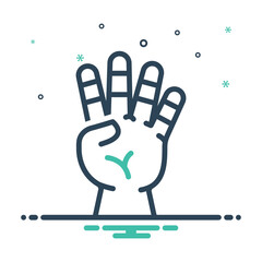 Mix icon for fingering