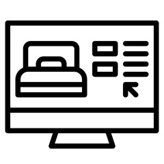 booking room availability online icon