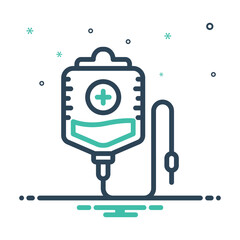 Mix icon for iv medicine