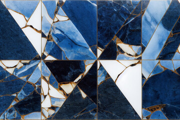 Fototapeta premium Blue Tile Design