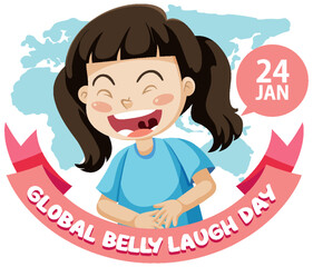 Global Belly Laugh Day Banner Design