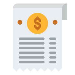 invoice document product list ecommerce icon