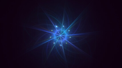 3D rendering abstract circle light background