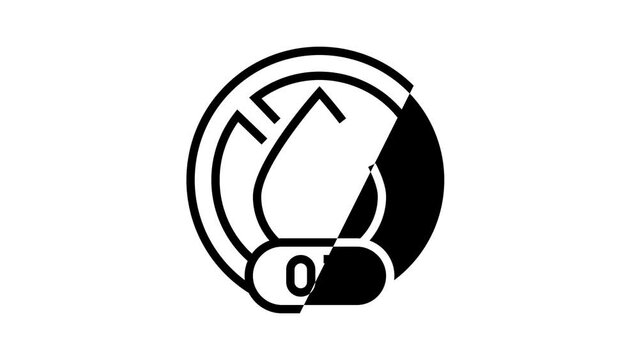 alcohol free cosmetic line icon animation