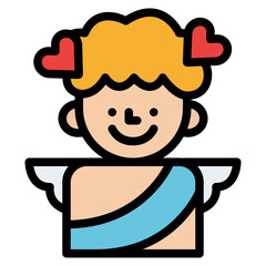 cupid love arrow heart wedding icon