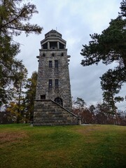 historical lookout tower made of stone