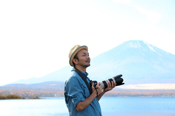 富士山とカメラ男子_6