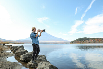 富士山とカメラ男子_8