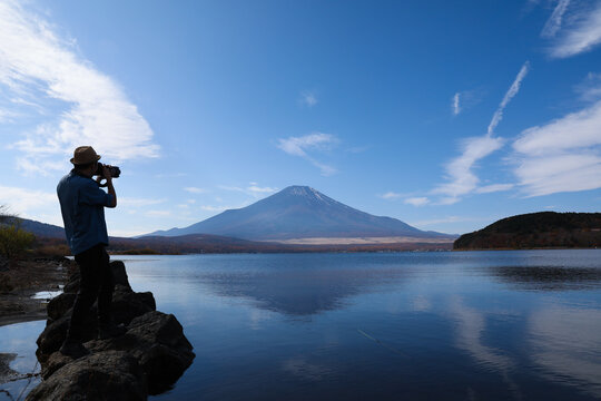 富士山とカメラ男子_2