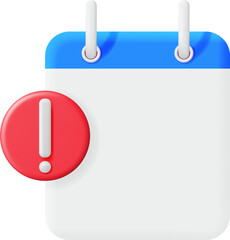 3D Calendar with Notification Alert