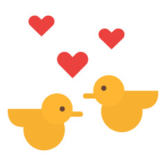 bird love couple wedding icon