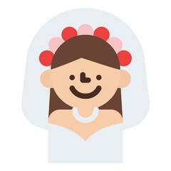 bride people wedding woman icon