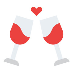toast alcohol drinks cheer wedding icon