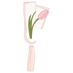 Pink Tulip Bouquet