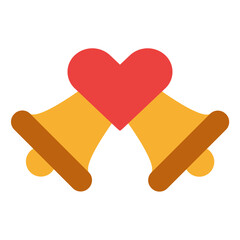 bell love wedding ringing icon