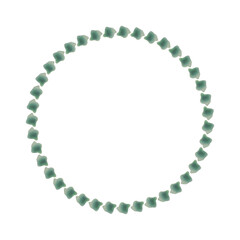 green round frame vector background