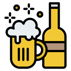 beer drink celebration party icon