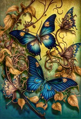 Midjourney abstract render of a butterfly