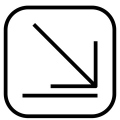 minimize outline icon